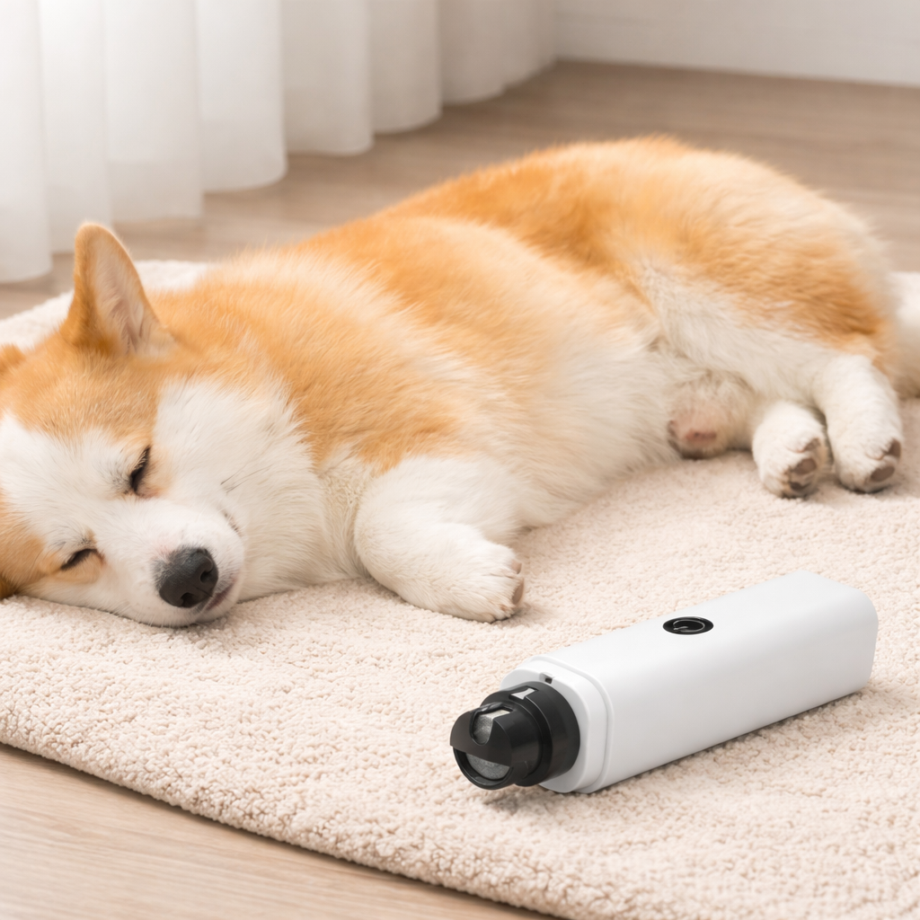 Lima Elettrica per Unghie di Cani e Gatti con Luce LED – Multi-Porta, Silenziosa