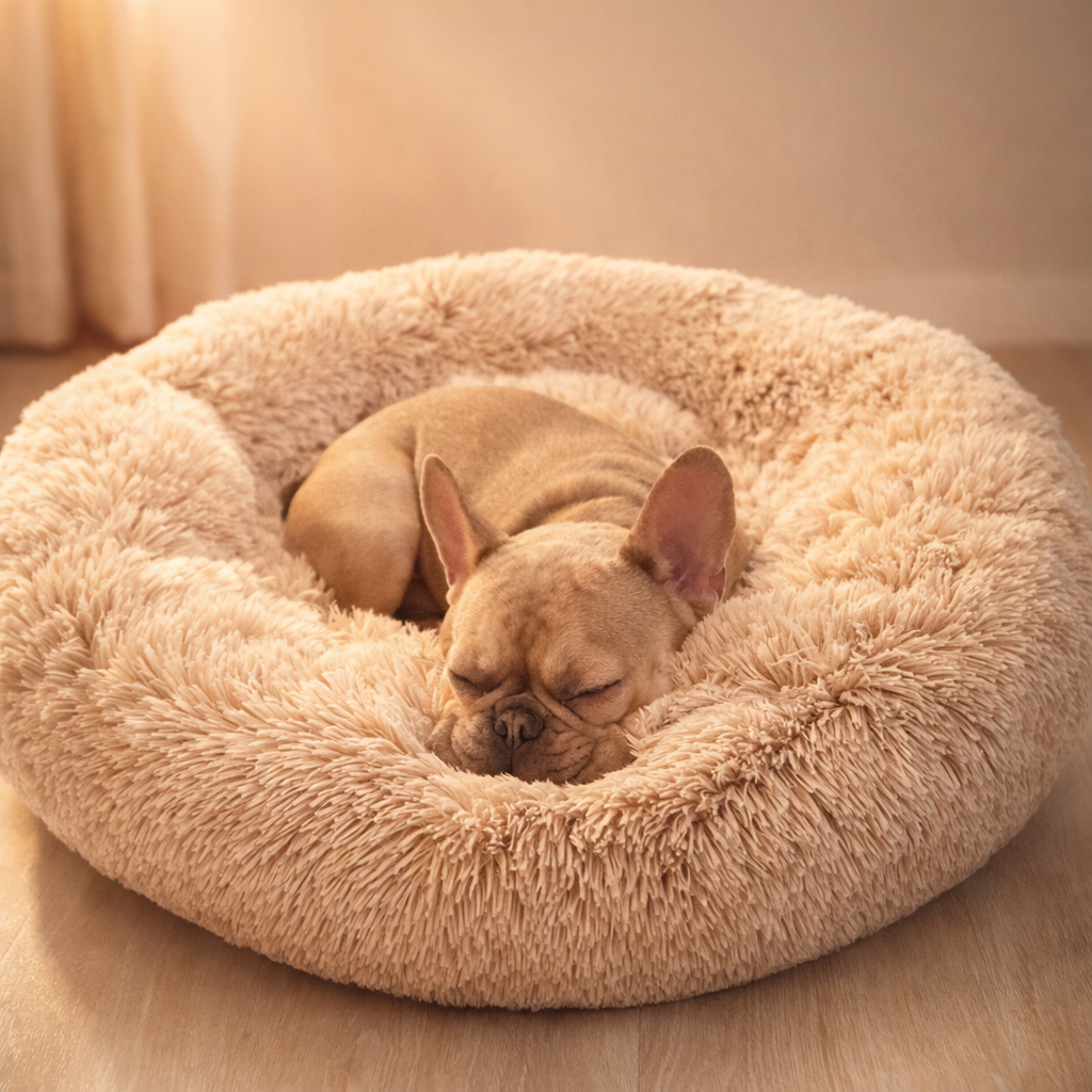 Cuccia Morbida Rotonda Effetto Calmante per Cani e Gatti