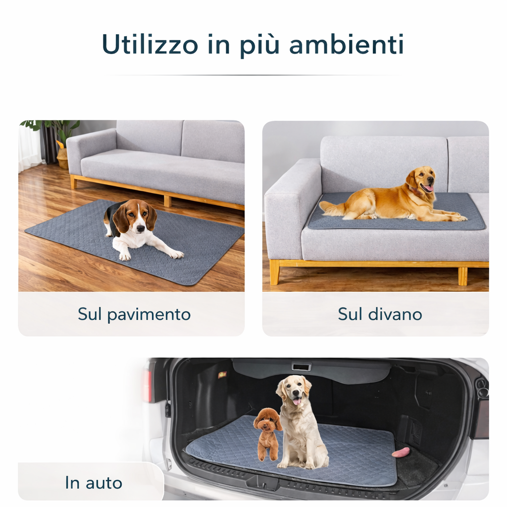 Tappetino Assorbente Lavabile – Impermeabile e Antiscivolo